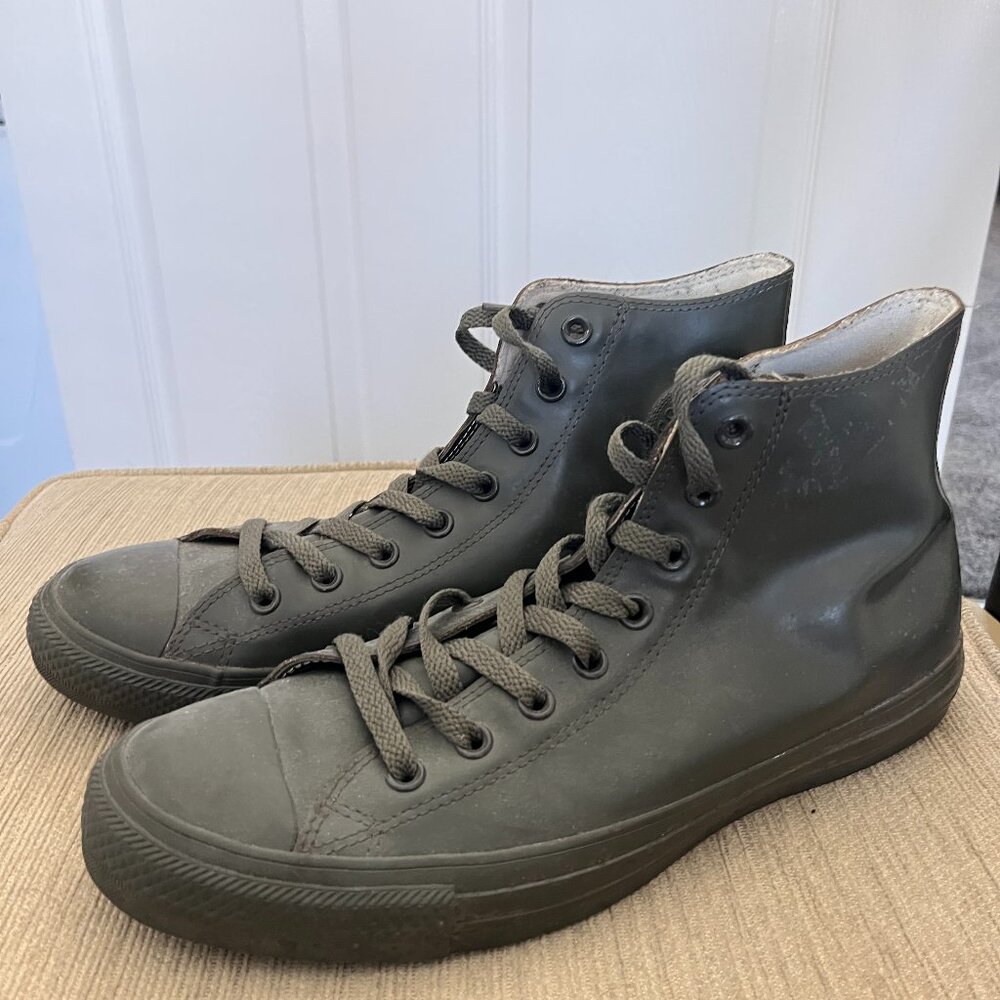 Converse CT Hi Green all Rubber High Top Sneakers